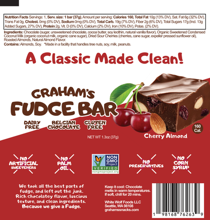 Cherry Almond Fudge Bar — Cherry Almond