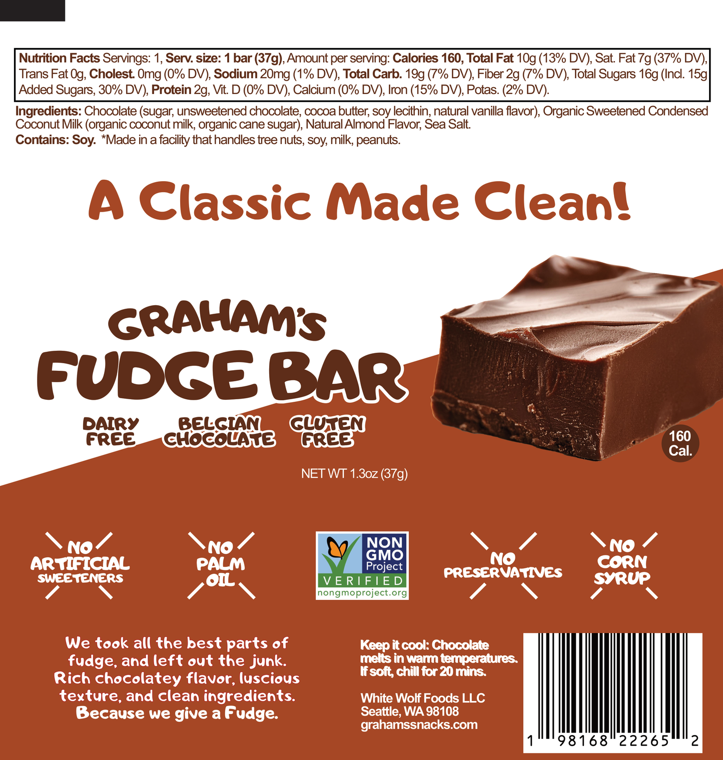 Classic Chocolate Fudge Bar — Classic Chocolate