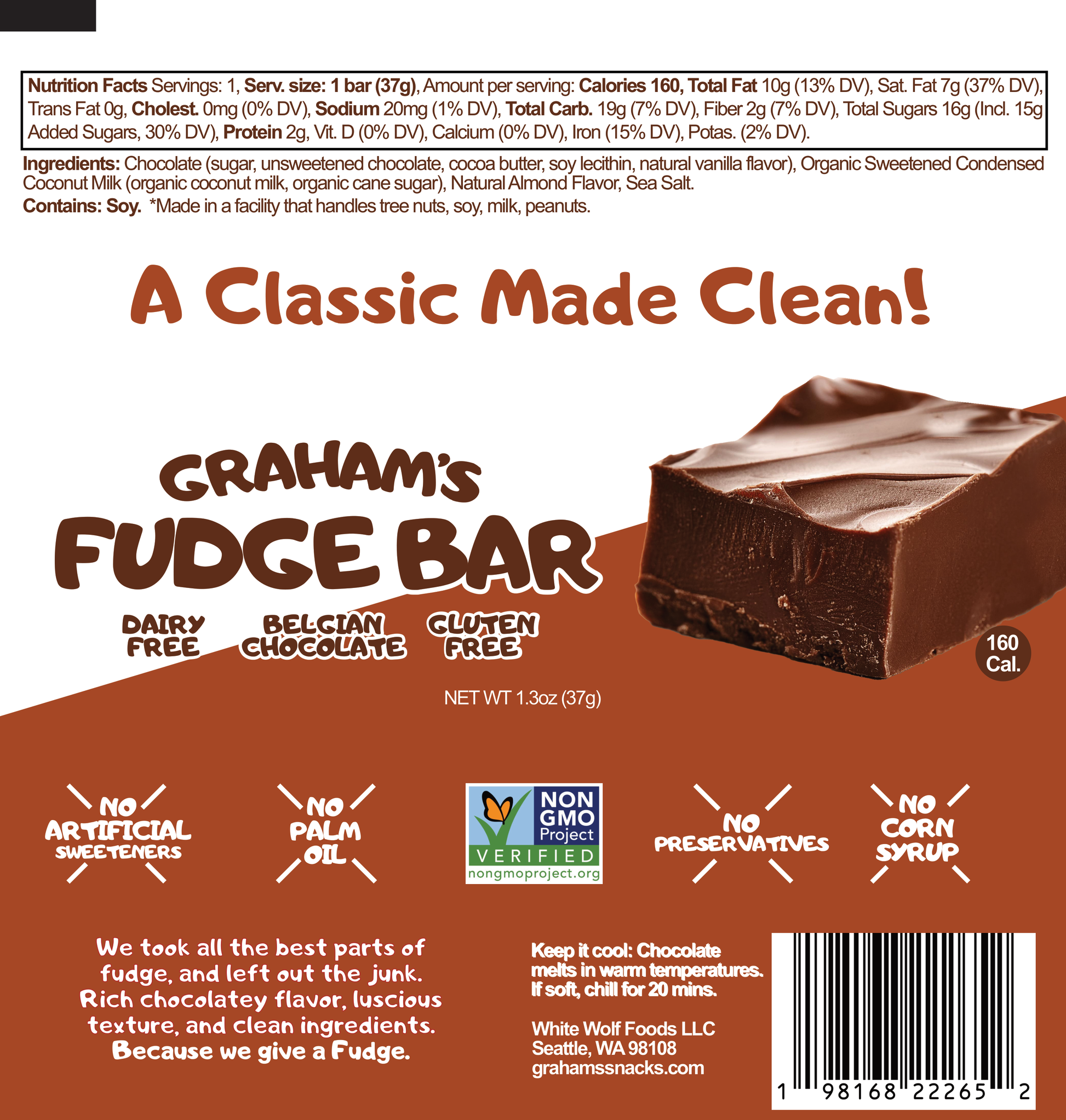 Classic Chocolate Fudge Bar — Classic Chocolate