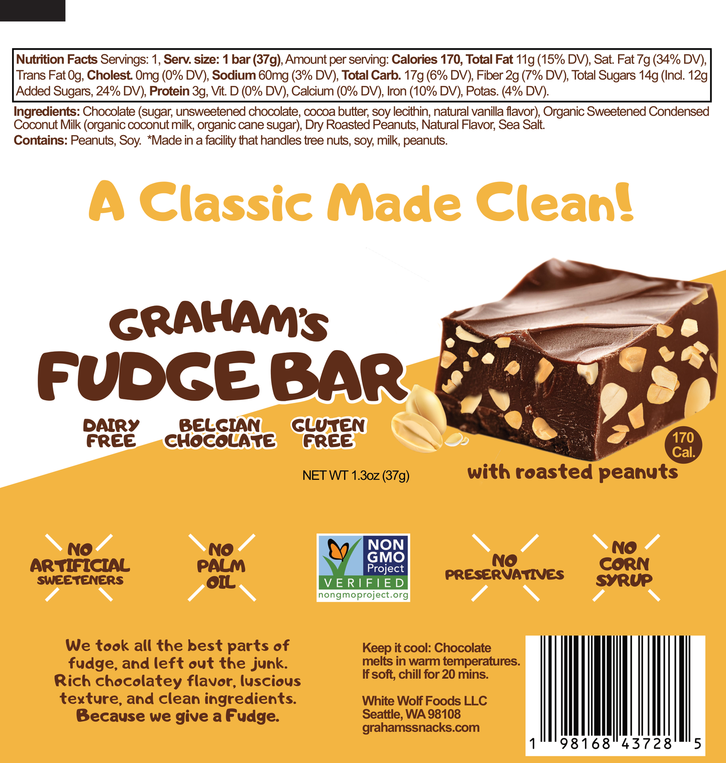 Roasted Peanut Fudge Bar — Roasted Peanut