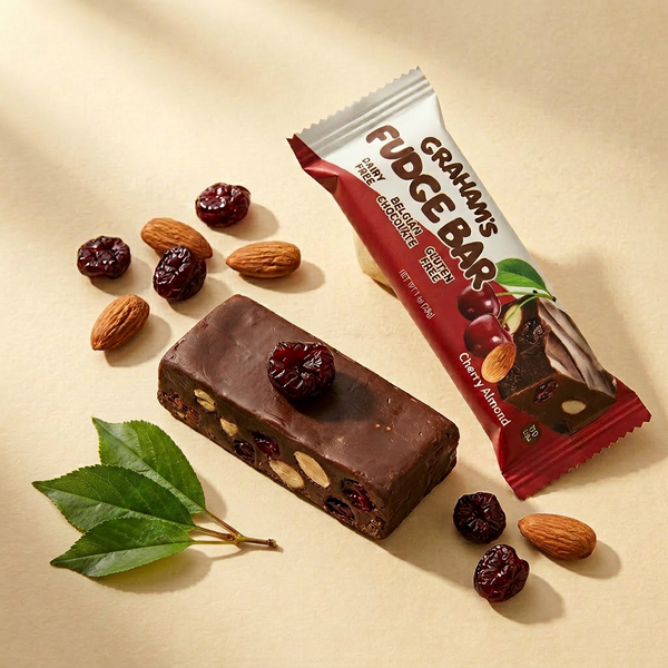 Cherry Almond Fudge Bar — Cherry Almond